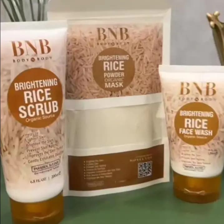 BNB Rice Extract Bright & Glow Kit 3 in 1