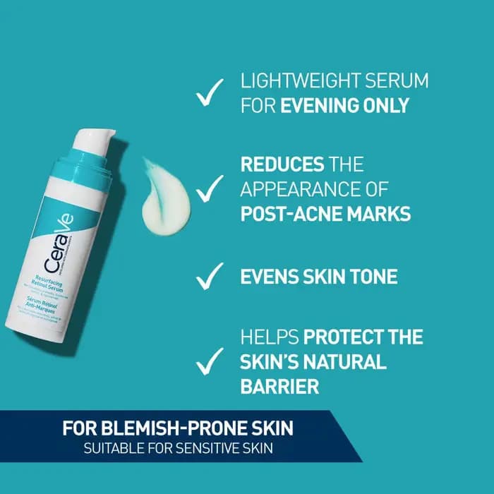 CeraVe Resurfacing Retinol Serum 100% Original US Imported