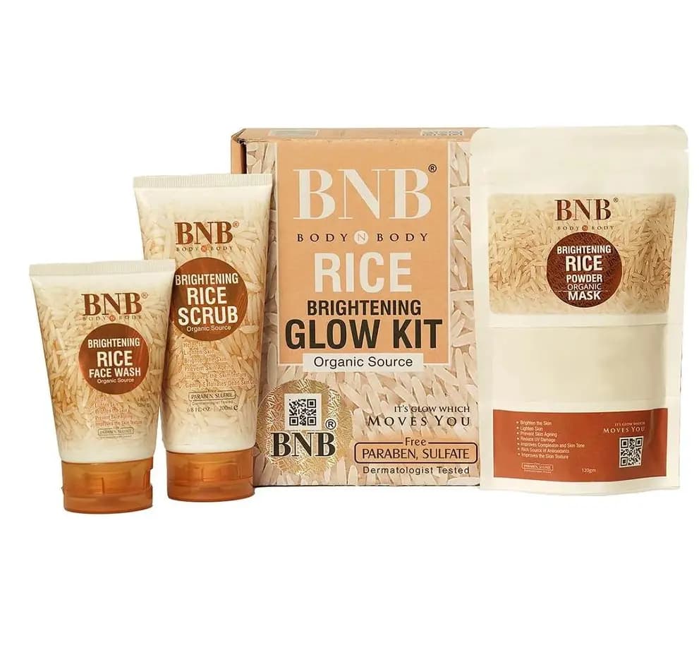 BNB Rice Extract Bright & Glow Kit 3 in 1