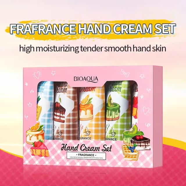BIOAQUA Pack of 5 Plant Extract Moisturizing Hand Cream-Hand Moisturizers