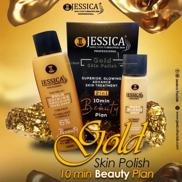 JESSICA GOLD SKIN POLISH ( PACK OF 2 )