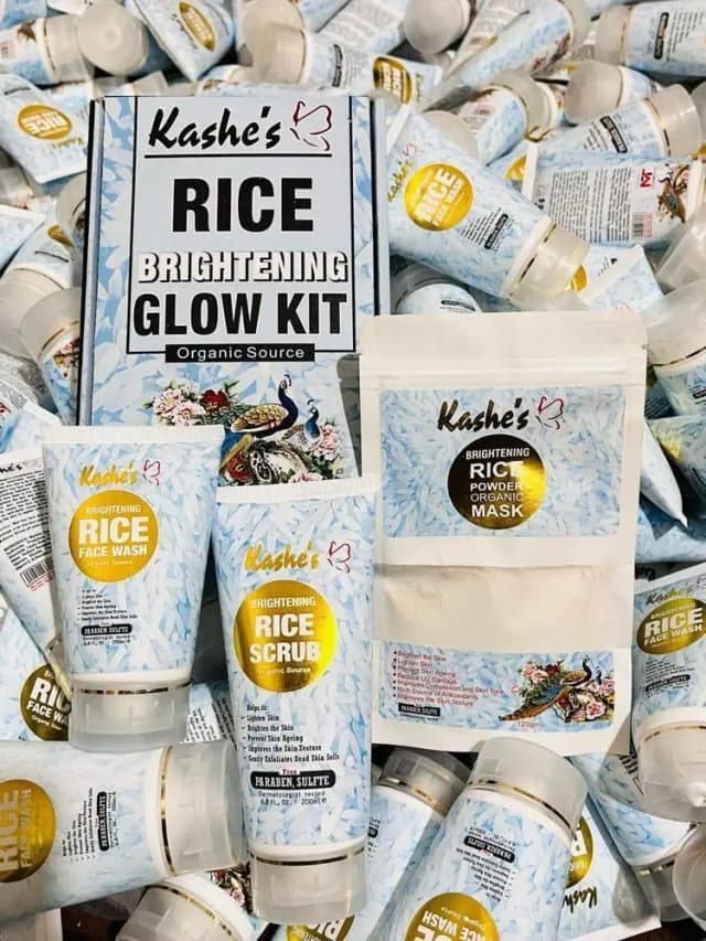 Kashe's Rice Brightening Glow Kit 3 in 1